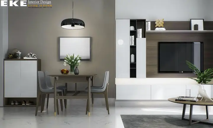 Mẫu Thiết Kế Nội Thất Căn Hộ Chung Cư The Art Diện Tích 68m2