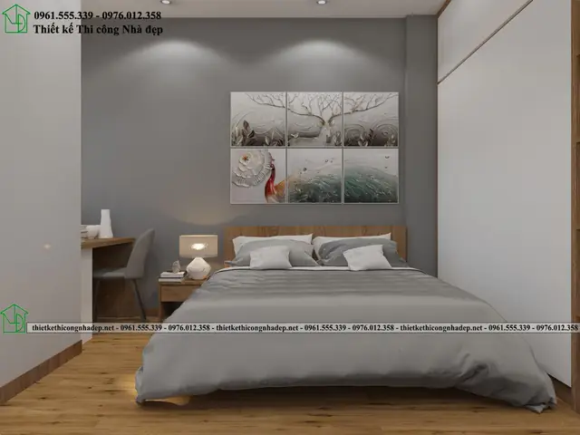 Không Gian Phòng Ngủ Trong Nội Thất Chung Cư Gelexia