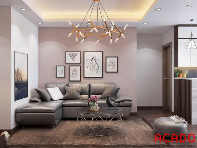 Bộ Sofa Da Trong Phòng Khách Làm Tăng Them Sự Sang Trọng Cho Gia Chủ