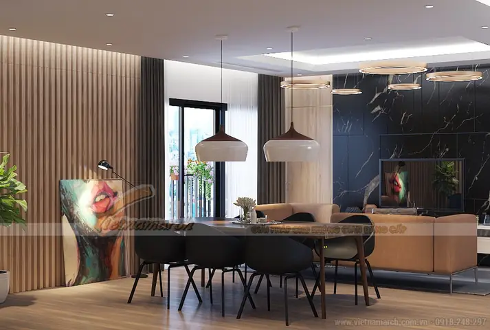 2. Phương Án Thiết Kế Nội Thất Của Căn Hộ 2512a Tầng 25 Tháp 35 Tầng Chung Cư Imperia Garden 96m2