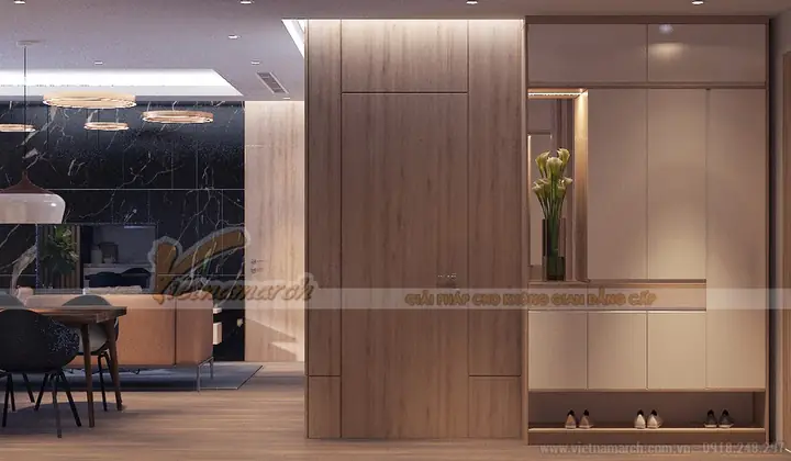 2. Phương Án Thiết Kế Nội Thất Của Căn Hộ 2512a Tầng 25 Tháp 35 Tầng Chung Cư Imperia Garden 96m2