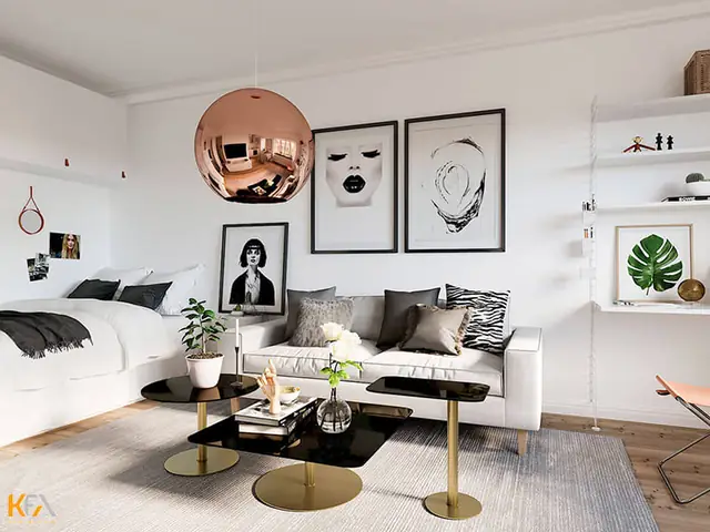 Mẫu Thiết Kế Nội Thất Căn Hộ Chung Cư 30m2