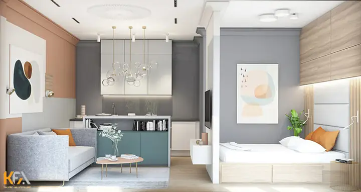 Mẫu Thiết Kế Nội Thất Căn Hộ Chung Cư 35m2