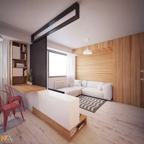 Mẫu Thiết Kế Nội Thất Căn Hộ Chung Cư 40m2