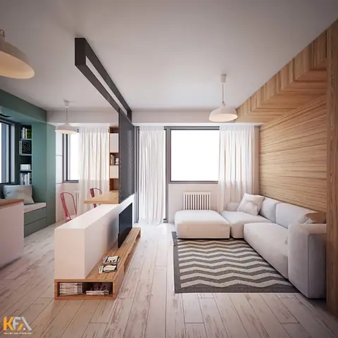 Mẫu Thiết Kế Nội Thất Căn Hộ Chung Cư 40m2