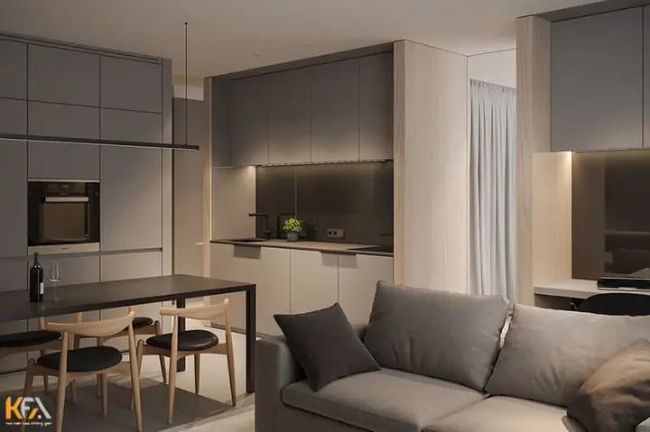 Mẫu Thiết Kế Nội Thất Căn Hộ Chung Cư 40m2