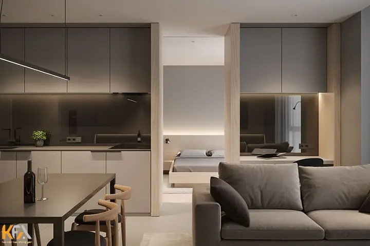 Mẫu Thiết Kế Nội Thất Căn Hộ Chung Cư 40m2