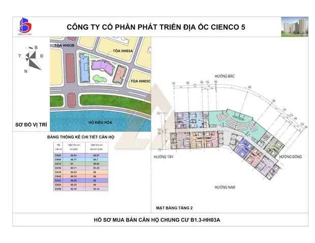 Mặt Bằng Chung Cư Thanh Hà B1.3 Hh03 Tầng 2 – Sống Tiện Nghi, Hiện Đại Và Đẳng Cấp