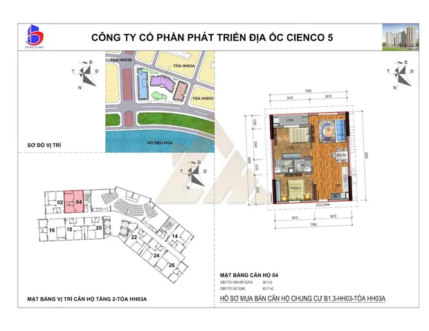 Mặt Bằng Chung Cư Thanh Hà B1.3 Hh03 Tầng 2 – Sống Tiện Nghi, Hiện Đại Và Đẳng Cấp