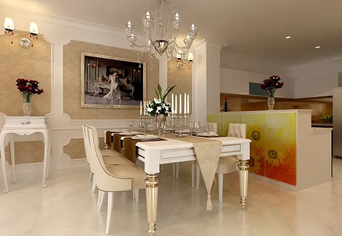 Nội Thất Căn Hộ Cổ Điển Kết Hợp Hiện Đại