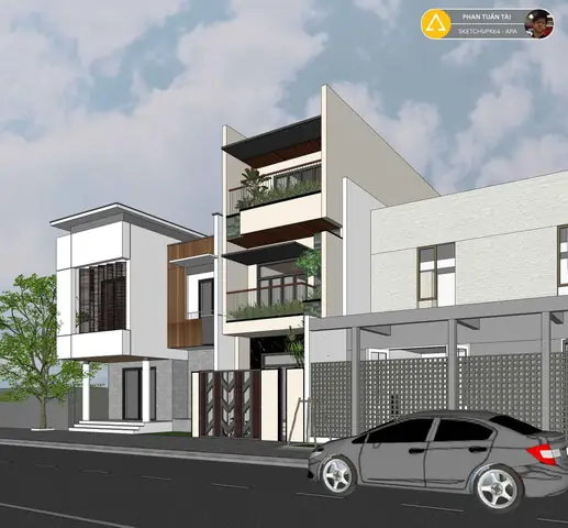 Sản Phẩm Sketchup Của Học Viên Apa Academy