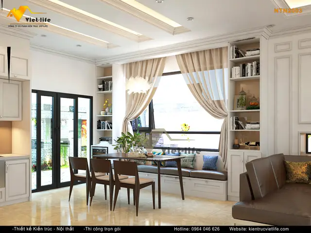 Hình Ảnh : Nội Thất Phòng Khách Nhà Ở Gia Đình Cổ Điển