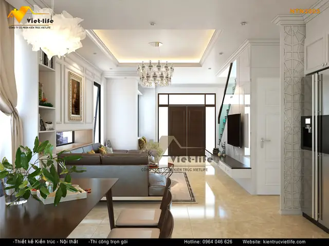 Thiết Kế Nội Thất Nhà Ở Cổ Điển Ntn2003