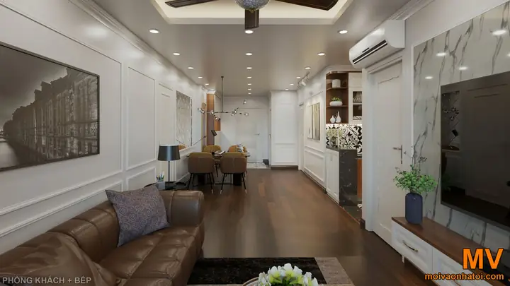 Thiết Kế Nội Thất Phòng Khách Và Bếp