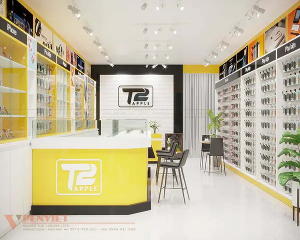 Bố Cục Và Màu Sắc Chủ Đạo Của Shop Điện Thoại T2 Apple