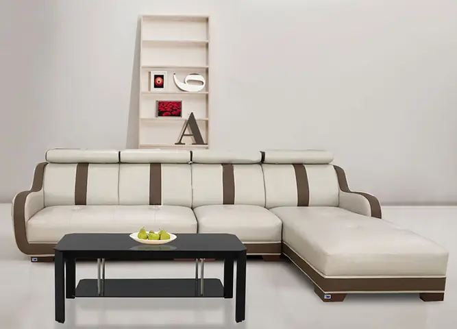 Sofa Góc Bọc Da Cao Cấp Sf69