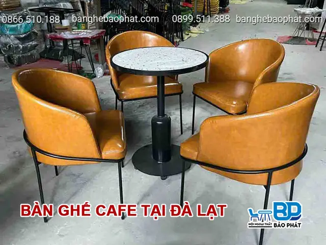 Bàn ghế cafe tại Đà Lạt đẹp giá rẻ