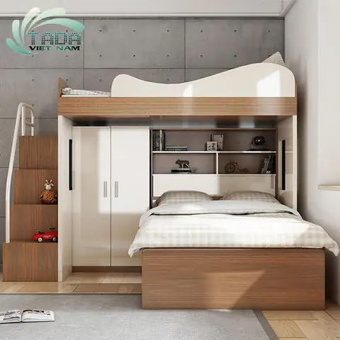 GIƯỜNG TẦNG ĐA NĂNG KẾT HỢP KỆ SÁCH, TỦ QUẦN ÁO - GT21 GIƯỜNG TẦNG ĐA NĂNG KẾT HỢP KỆ SÁCH, TỦ QUẦN ÁO - GT21