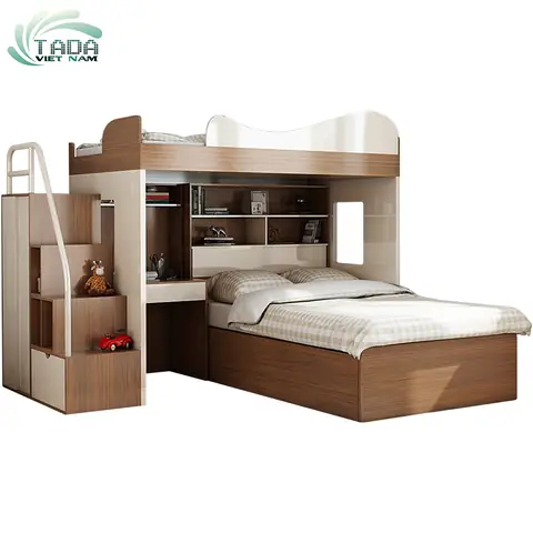 GIƯỜNG TẦNG ĐA NĂNG KẾT HỢP KỆ SÁCH, TỦ QUẦN ÁO - GT21 GIƯỜNG TẦNG ĐA NĂNG KẾT HỢP KỆ SÁCH, TỦ QUẦN ÁO - GT21
