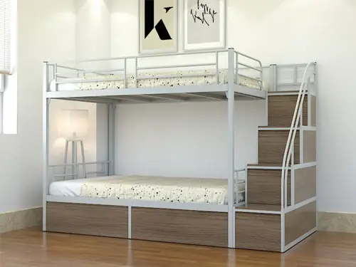 4. Giường Tầng Sắt Có Ngăn Kéo