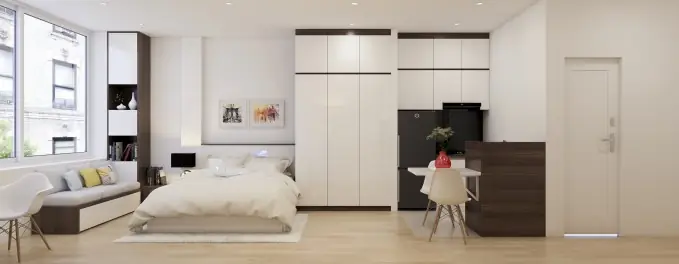Căn hộ studio tiện nghi (diện tích 25m2) Căn hộ studio tiện nghi (diện tích 25m2)