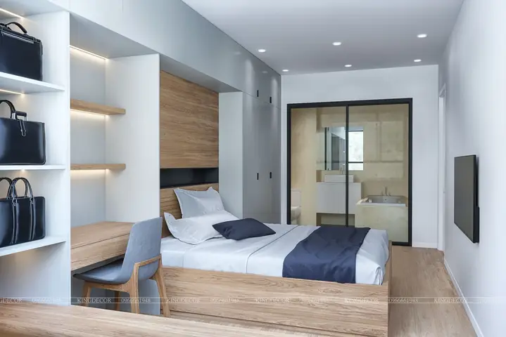 Thiết kế nội thất nhà đẹp với phòng ngủ tiện nghi Thiết kế nội thất nhà đẹp với phòng ngủ tiện nghi