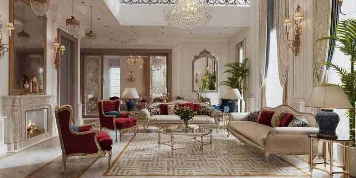 Phòng khách phong cách hoàng gia quý tộc Phòng khách phong cách hoàng gia quý tộc