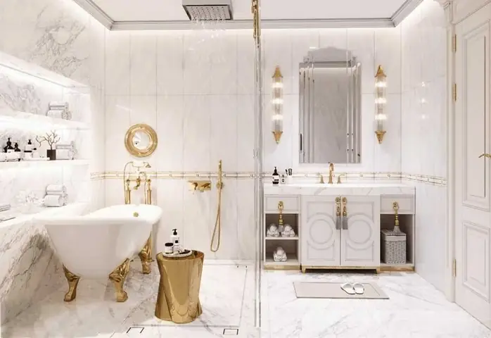 Phòng tắm, phòng vệ sinh phong cách hoàng gia quý tộc Phòng tắm, phòng vệ sinh phong cách hoàng gia quý tộc