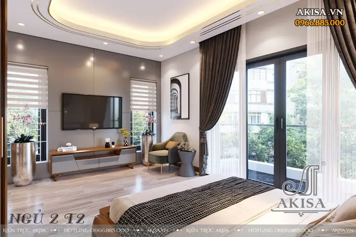 II. Những hình ảnh phối cảnh 3D củathiết kế nọi thất nhà phố hiện đại 3 tầng 80m2 NT31537: II. Những hình ảnh phối cảnh 3D củathiết kế nọi thất nhà phố hiện đại 3 tầng 80m2 NT31537: