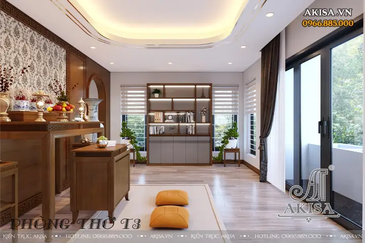 II. Những hình ảnh phối cảnh 3D củathiết kế nọi thất nhà phố hiện đại 3 tầng 80m2 NT31537: II. Những hình ảnh phối cảnh 3D củathiết kế nọi thất nhà phố hiện đại 3 tầng 80m2 NT31537: