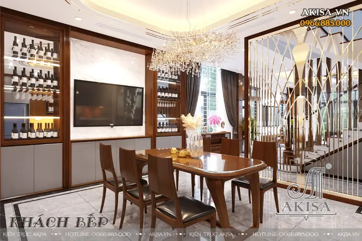 II. Những hình ảnh phối cảnh 3D củathiết kế nọi thất nhà phố hiện đại 3 tầng 80m2 NT31537: II. Những hình ảnh phối cảnh 3D củathiết kế nọi thất nhà phố hiện đại 3 tầng 80m2 NT31537: