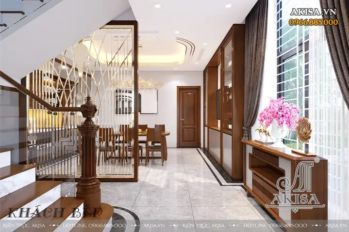 Thiết kế nội thất nhà phố 80m2 hiện đại - Khu vực bếp & phòng ăn Thiết kế nội thất nhà phố 80m2 hiện đại - Khu vực bếp & phòng ăn
