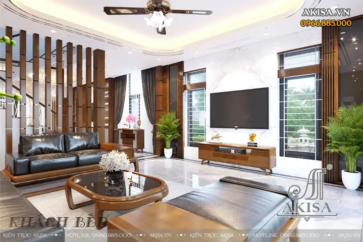 II. Những hình ảnh phối cảnh 3D củathiết kế nọi thất nhà phố hiện đại 3 tầng 80m2 NT31537: II. Những hình ảnh phối cảnh 3D củathiết kế nọi thất nhà phố hiện đại 3 tầng 80m2 NT31537: