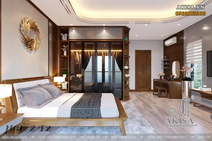 II. Những hình ảnh phối cảnh 3D củathiết kế nọi thất nhà phố hiện đại 3 tầng 80m2 NT31537: II. Những hình ảnh phối cảnh 3D củathiết kế nọi thất nhà phố hiện đại 3 tầng 80m2 NT31537: