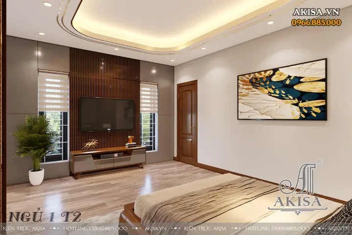 II. Những hình ảnh phối cảnh 3D củathiết kế nọi thất nhà phố hiện đại 3 tầng 80m2 NT31537: II. Những hình ảnh phối cảnh 3D củathiết kế nọi thất nhà phố hiện đại 3 tầng 80m2 NT31537: