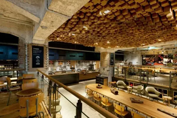 Thiết kế nội thất Concept Store của Starbucks ‘The Bank’ ở Amsterdam: Thiết kế nội thất Concept Store của Starbucks ‘The Bank’ ở Amsterdam: