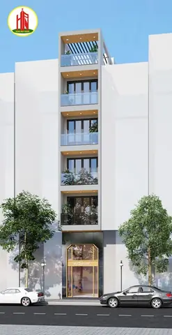 Thiết kế nội thất nhà phố Nguyễn Trãi là sự pha trộn tinh tế giữa phong cách hiện đại và tân cổ điển, thiết kế nội thất nhà sử dụng gam màu trắng tinh khiết làm chủ đạo kết hợp với nhiều tông gỗ khác nhau để tạo nên những không gian riêng biệt..Nhà phố bao gồm thang máy thuận tiện cho việc di chuyển. Tất cả như hòa quyện vào một để tạo nên một thiết kế đẳng cấp, tiện nghi và thời thượng. Tổng thể thiết kế nội thất nhà phố được chia làm 6 lầu, tầng trệt gồm shop bán hàng, phòng khách, bếp, 4 phòng ngủ với 4 phong cách khác nhau và sân thượng Thiết kế nội thất nhà phố Nguyễn Trãi là sự pha trộn tinh tế giữa phong cách hiện đại và tân cổ điển, thiết kế nội thất nhà sử dụng gam màu trắng tinh khiết làm chủ đạo kết hợp với nhiều tông gỗ khác nhau để tạo nên những không gian riêng biệt..Nhà phố bao gồm thang máy thuận tiện cho việc di chuyển. Tất cả như hòa quyện vào một để tạo nên một thiết kế đẳng cấp, tiện nghi và thời thượng. Tổng thể thiết kế nội thất nhà phố được chia làm 6 lầu, tầng trệt gồm shop bán hàng, phòng khách, bếp, 4 phòng ngủ với 4 phong cách khác nhau và sân thượng