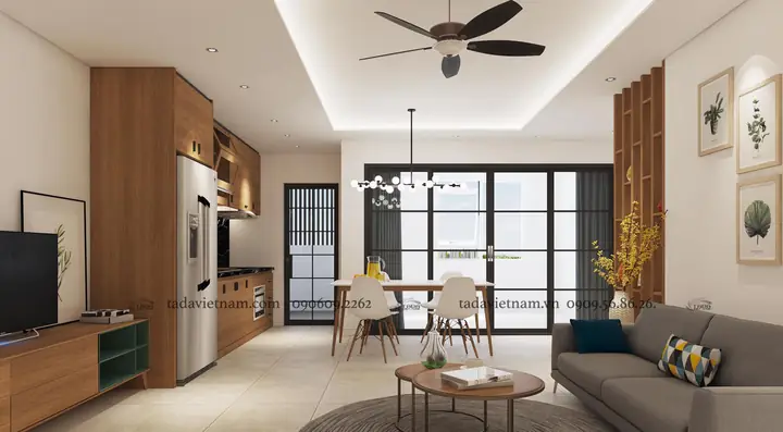 THIẾT KẾ 3D NỘI THẤT CĂN HỘ CHUNG CƯ ĐÔNG TRÙ - ĐÔNG ANH, HÀ ĐÔNG