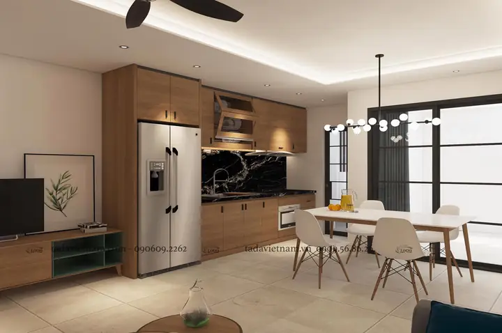 3D - THỰC TẾ BỘ TỦ BẾP CHỮ I LIỀN KỆ SÀN NHÀ ANH QUANG - CHUNG CƯ ĐÔNG TRÙ, ĐÔNG ANH 3D - THỰC TẾ BỘ TỦ BẾP CHỮ I LIỀN KỆ SÀN NHÀ ANH QUANG - CHUNG CƯ ĐÔNG TRÙ, ĐÔNG ANH