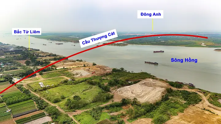 Toàn Cảnh Khu Vực Sắp Xây Cầu Hơn 8.000 Tỷ, Rộng 8 Làn Xe, Cách Cầu Thăng Long Chỉ 6 Km- Ảnh 2. Toàn Cảnh Khu Vực Sắp Xây Cầu Hơn 8.000 Tỷ, Rộng 8 Làn Xe, Cách Cầu Thăng Long Chỉ 6 Km- Ảnh 2.