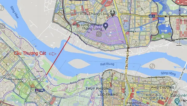 Toàn Cảnh Khu Vực Sắp Xây Cầu Hơn 8.000 Tỷ, Rộng 8 Làn Xe, Cách Cầu Thăng Long Chỉ 6 Km- Ảnh 1.