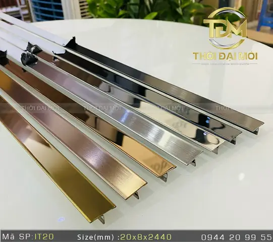 Vai Trò Của Nẹp Inox Chữ T Trong Trang Trí Gạch