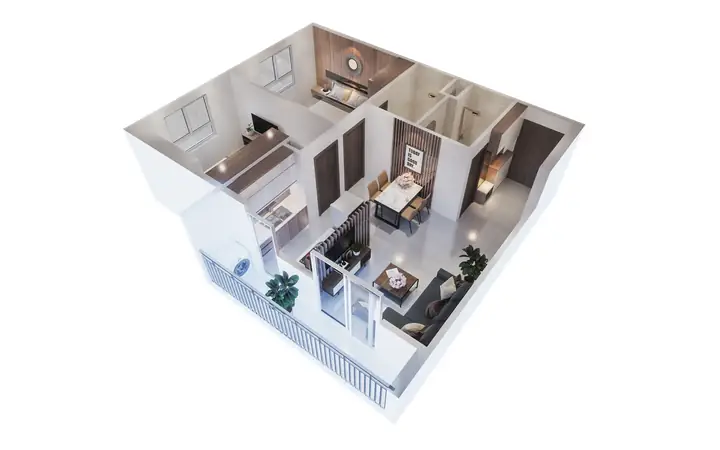 Ecohome 3 Căn 2 Phòng Ngủ