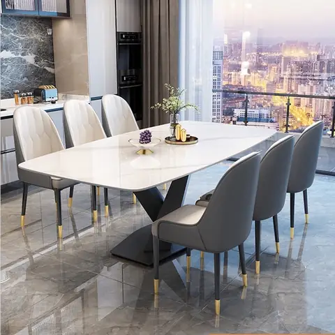 Bộ Bàn Ăn Mặt Đá 6 Ghế Giá Rẻ Tại Cần Thơ
