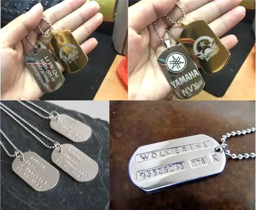Khắc Tên Lên Thẻ Bài Quận Đội, Khắc Hình Lên Thẻ Bài Dogtag Bằng Laser Tại Huyện Thạch Thất Hà Nội