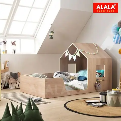 Giường Ngủ Hình Ngôi Nhà Cho Bé – Mẫu A125