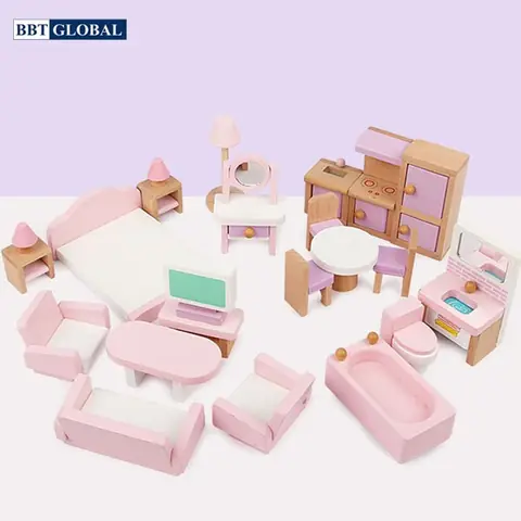Top 5 Bộ Nội Thất Gỗ Cho Búp Bê Barbie Đẹp Và An Toàn
