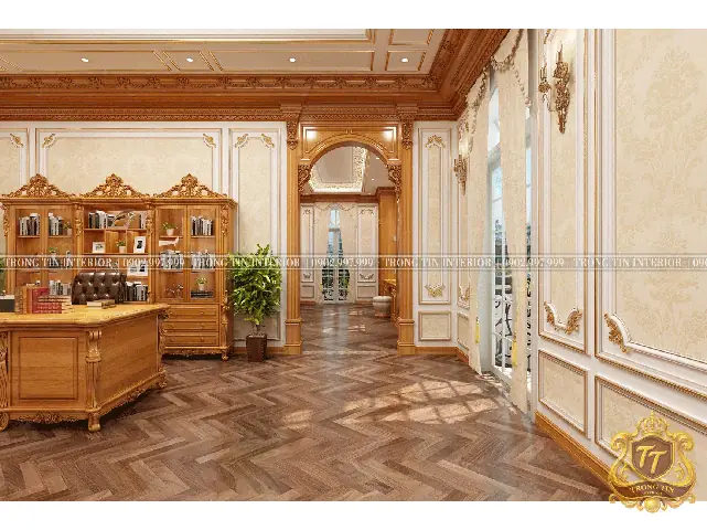 3. Phong Cách Thiết Kế Phòng Làm Việc Châu Âu Sang Trọng