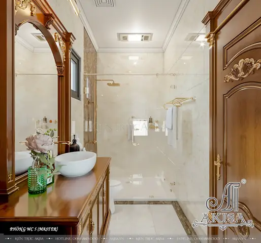 Thiết Kế Nội Thất Cổ Điển Gỗ Tự Nhiên Đẳng Cấp (cđt: Ông Thái - Hòa Bình) Nt42539