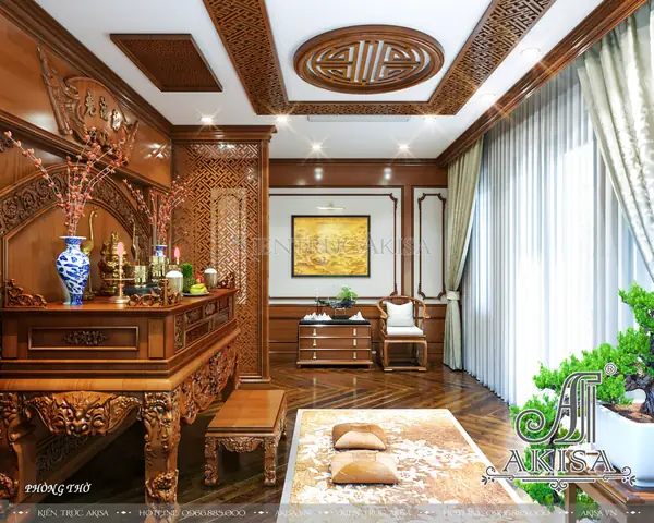 Thiết Kế Nội Thất Cổ Điển Gỗ Tự Nhiên Đẳng Cấp